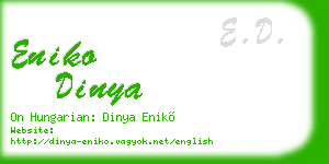 eniko dinya business card