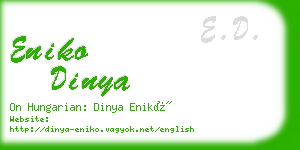 eniko dinya business card